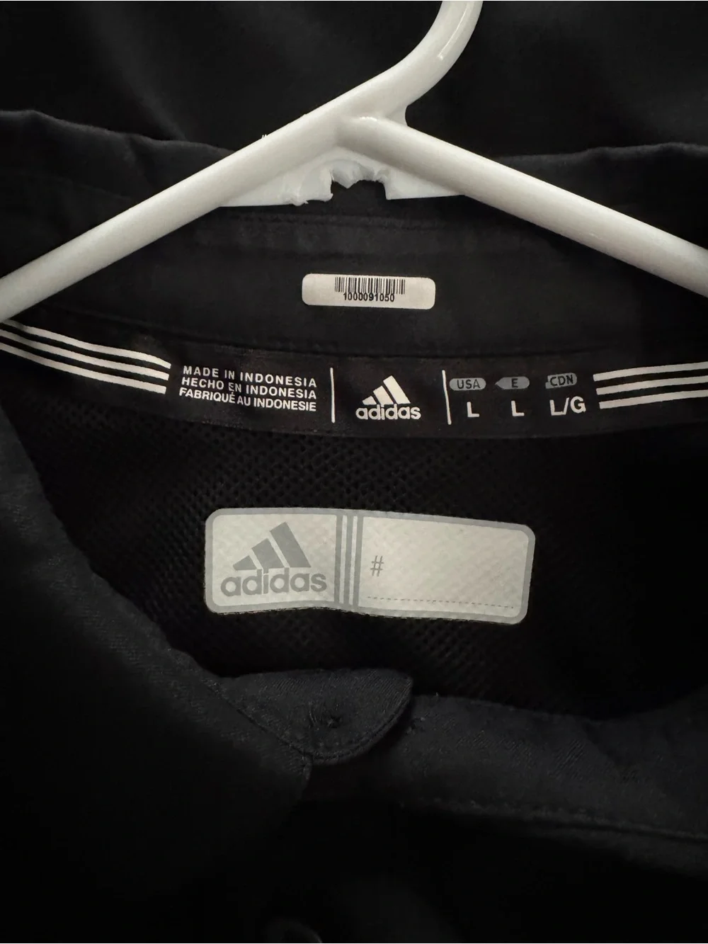 adidas Black Short-Sleeve Button-Down Shirt with Ragin Cajuns